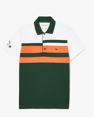 Polo para hombre con rayas Lacoste SPORT Miami Open