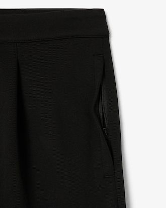 Men's Loose Fit Piqué Pleated Pants