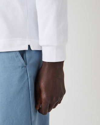 Men's Turtleneck Stretch Organic Cotton Piqu&eacute; T-shirt