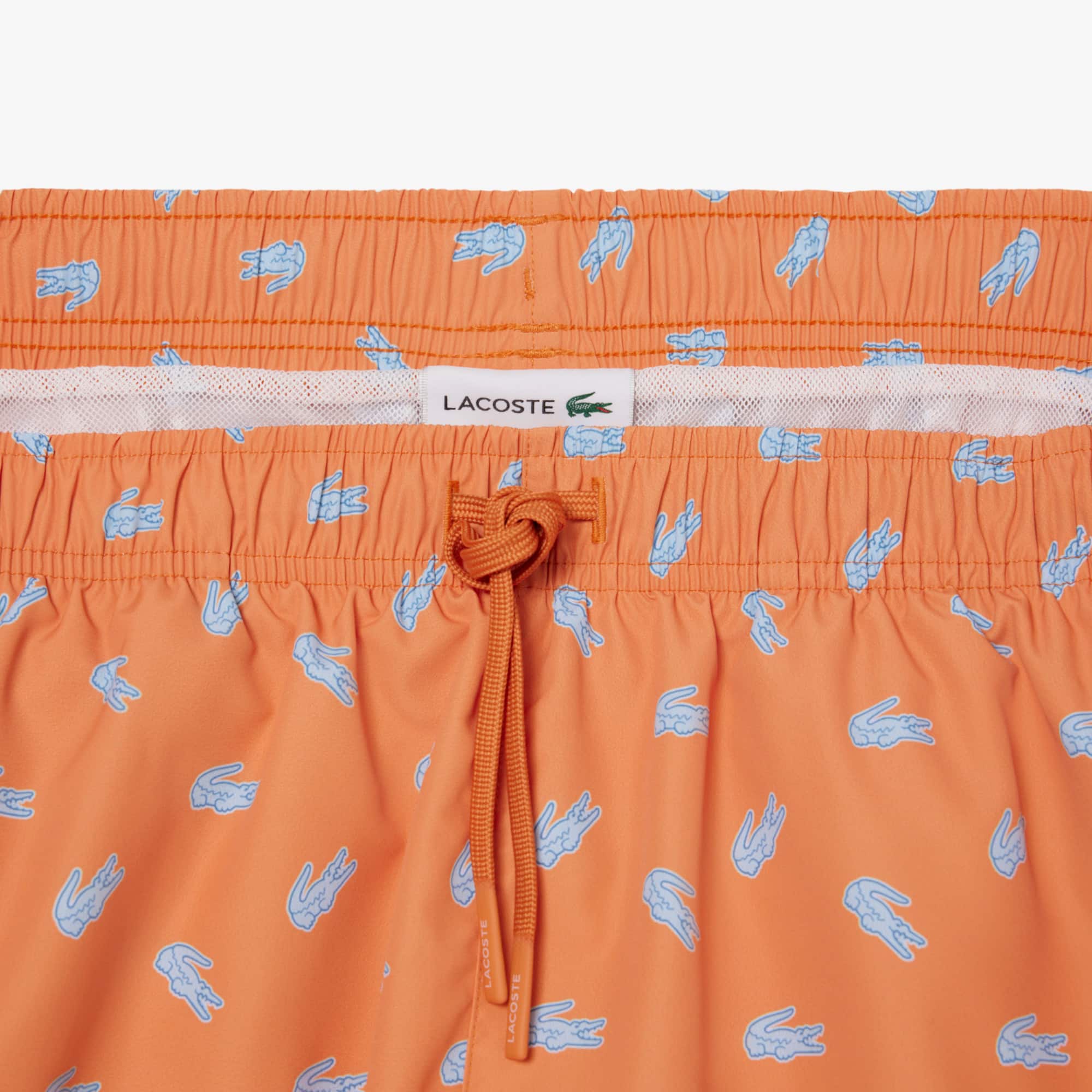 １点限り→LACOSTE→FR 5 UR Lサイズ殆ど未使用品です。 Mid Length Crocodile Print Swim Trunks - Men's Tracksuits - New In