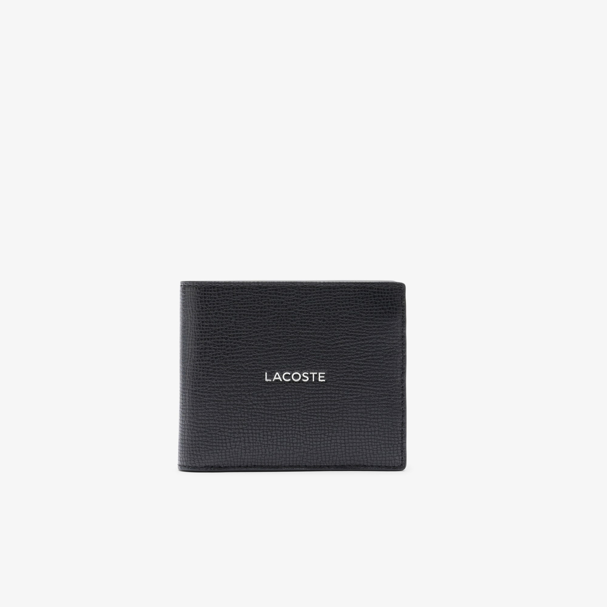 Lacoste Men's Medium Ossian Leather Billfold - One Size In Black