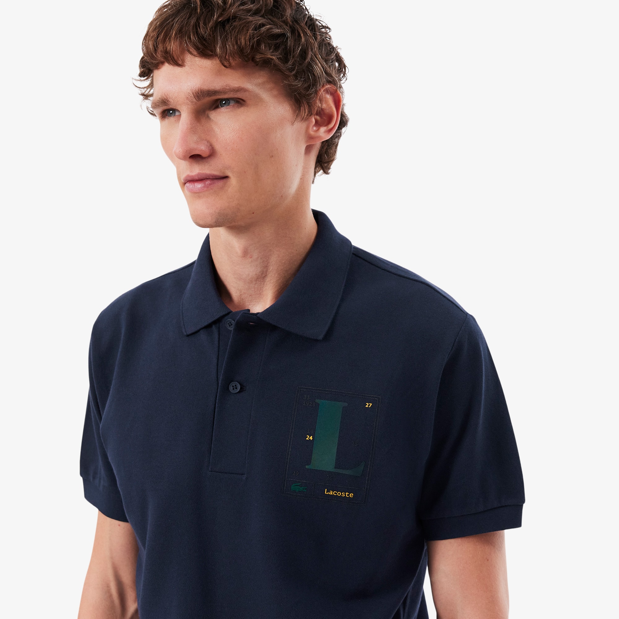 Classic Fit Printed Petit Piqué Polo Shirt