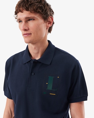 Polo de Corte Cl&aacute;sico de Petit Piqu&eacute; Estampado