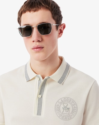 Men's Regular Fit L.12.12 Badge Print Polo