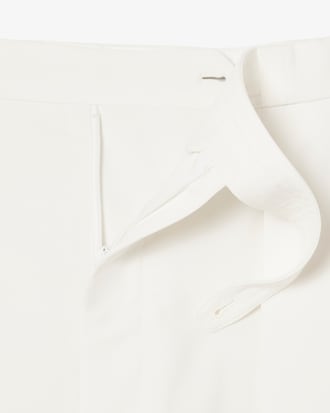 Men's Runway Pleated Wool Shorts