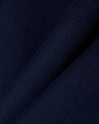 Classic Fit Long Sleeved Knitted Polo Shirt