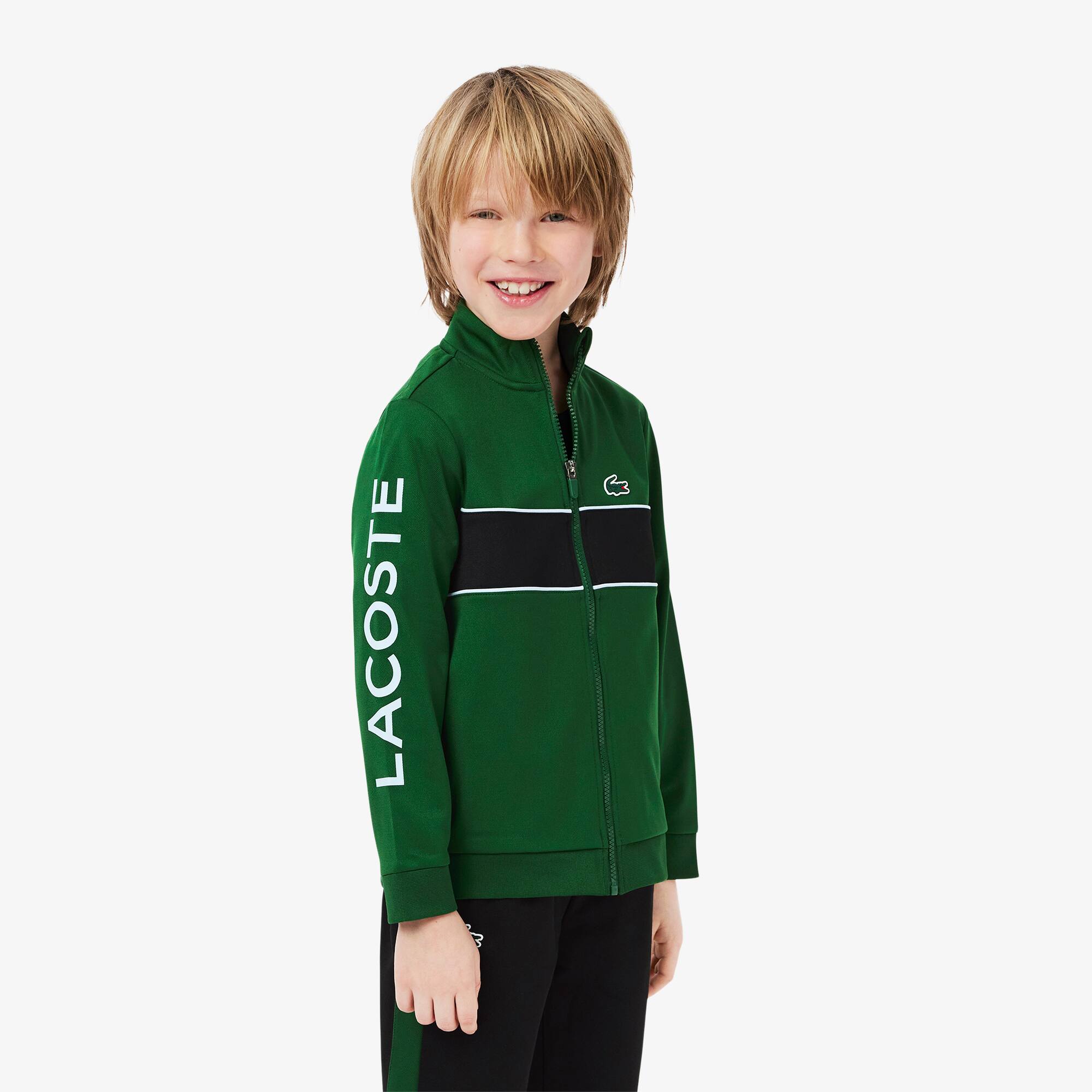 LACOSTE クラシックフィット ジャージ US M ネイビー/グリーン Kids' Tennis Tracksuit - Teens Pants & Shorts - New In 2025