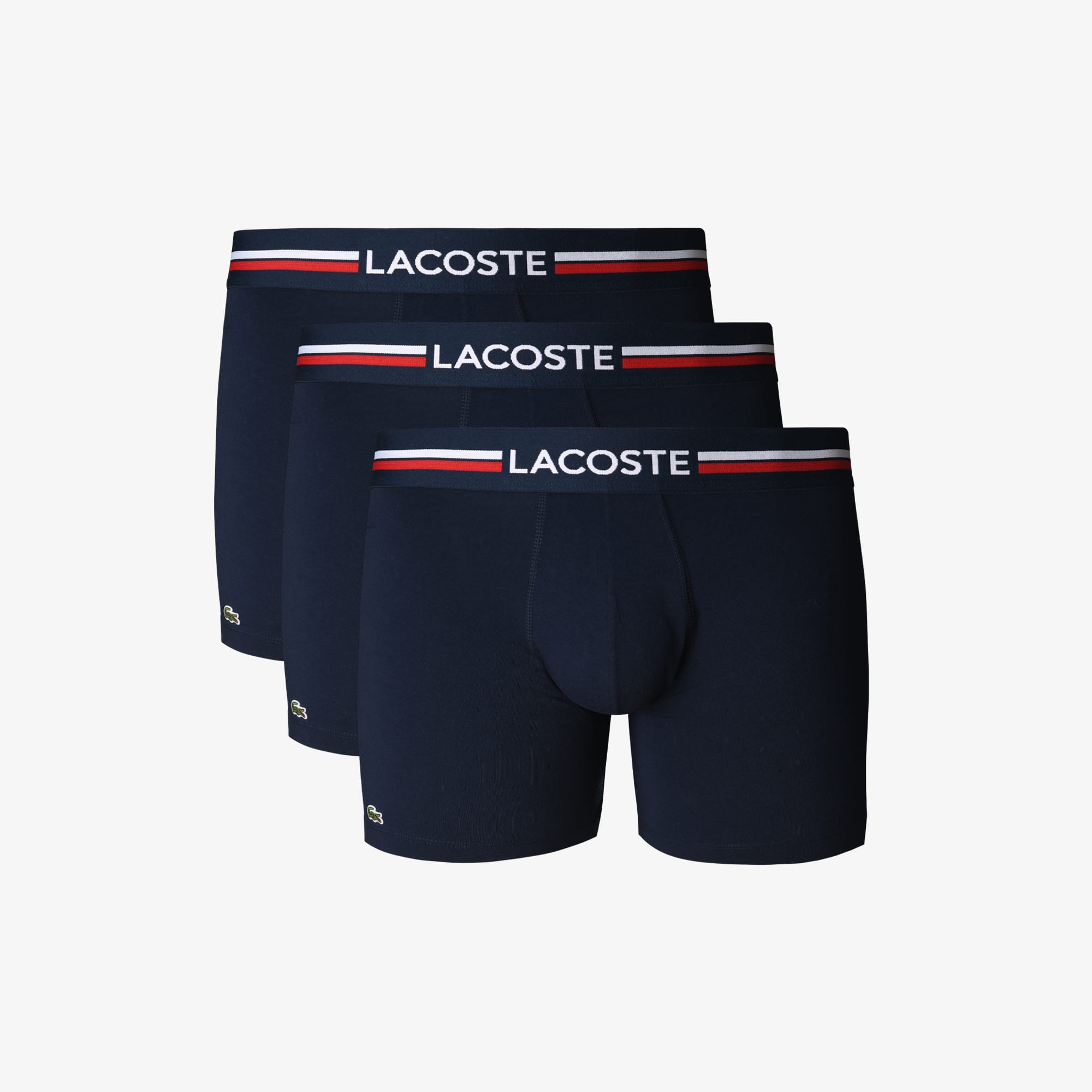Lacoste Paquete de 3 Bóxers de Algodón Azul