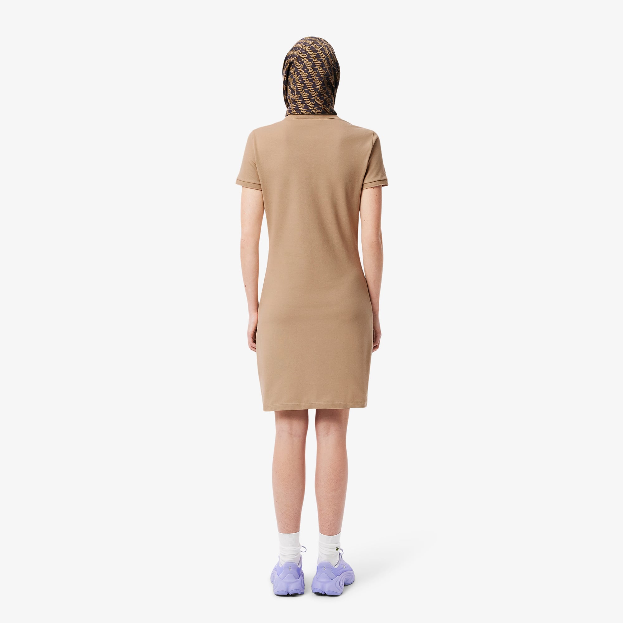 Women's Slim Fit Stretch Mini Piqué Polo Dress - Dresses