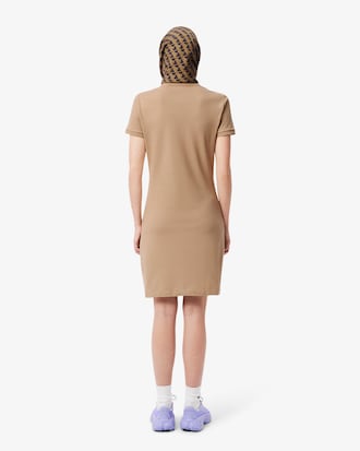 Women's Slim Fit Stretch Mini Piqué Polo Dress