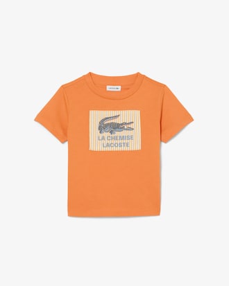 Badge Accent Cotton T-Shirt
