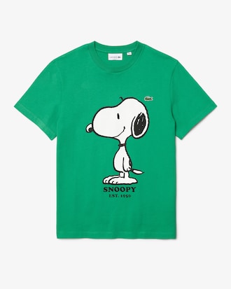 Men’s Lacoste x Peanuts Crew Neck Organic Cotton T-shirt