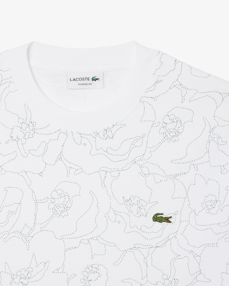 Men's Heavy Cotton Flower Print T-Shirt