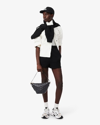 Small Maheki Embossed Leather Hobo Bag