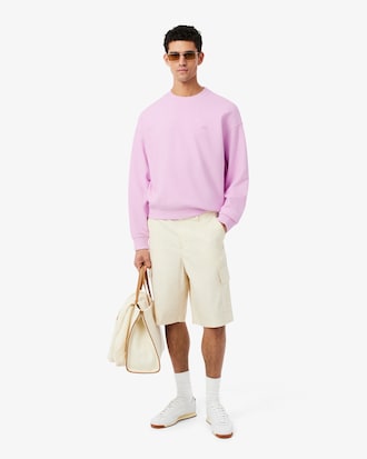 Loose Fit Piqu&eacute; Sweatshirt