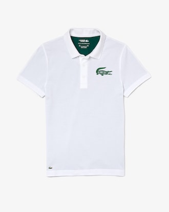 novak djokovic polo blanc lacoste