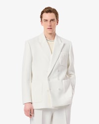 Men's Double Breasted Embroidered Heritage Badge Blazer