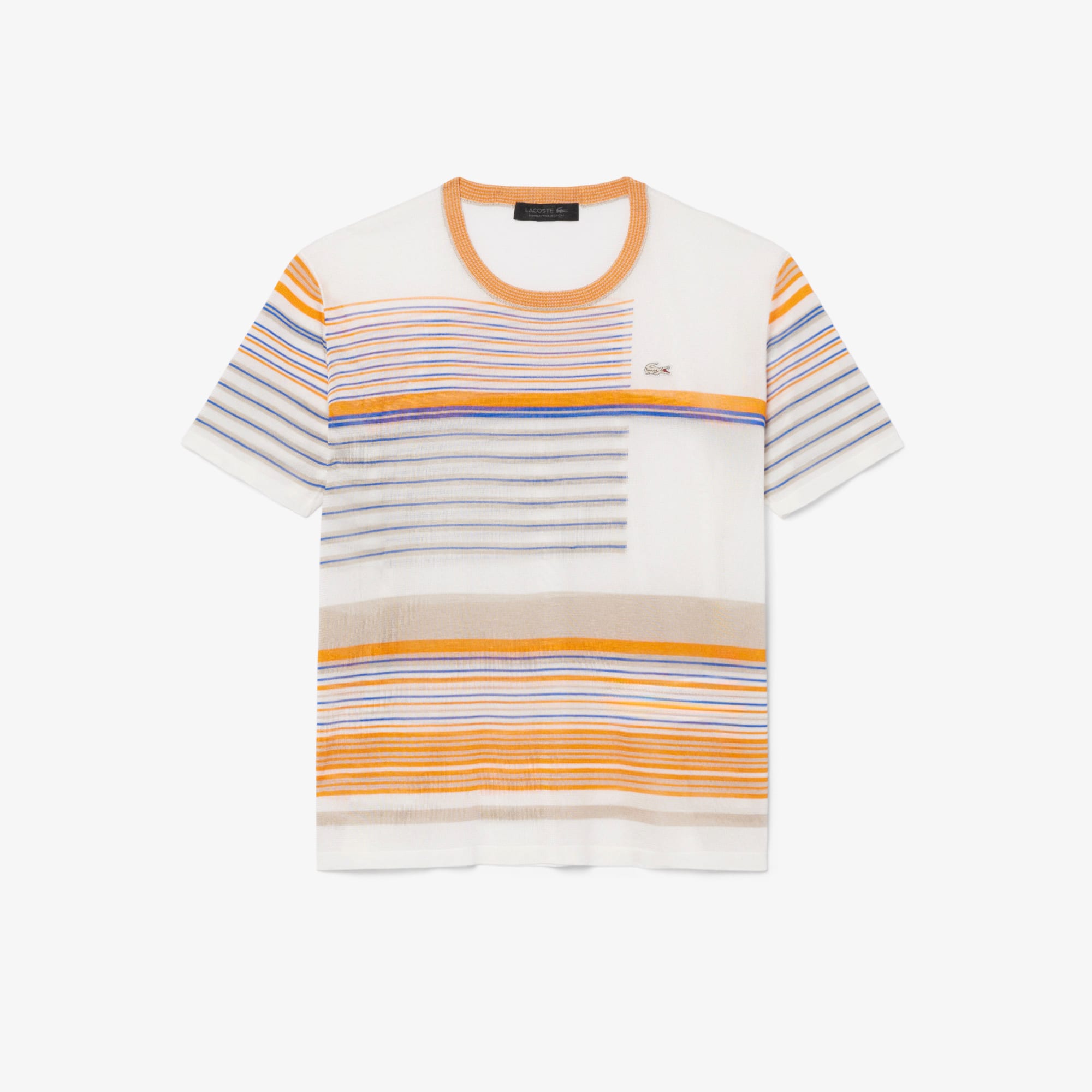 Runway Striped Satin Jersey T-shirt