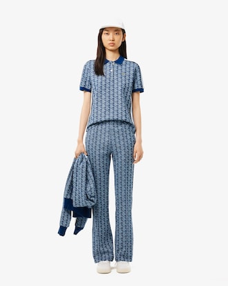 Women's Slim Fit Monogram Polo
