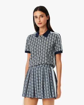 Women's Slim Fit Monogram Polo