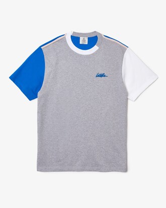 Unisex Lacoste LIVE Colorblock Cotton T-shirt
