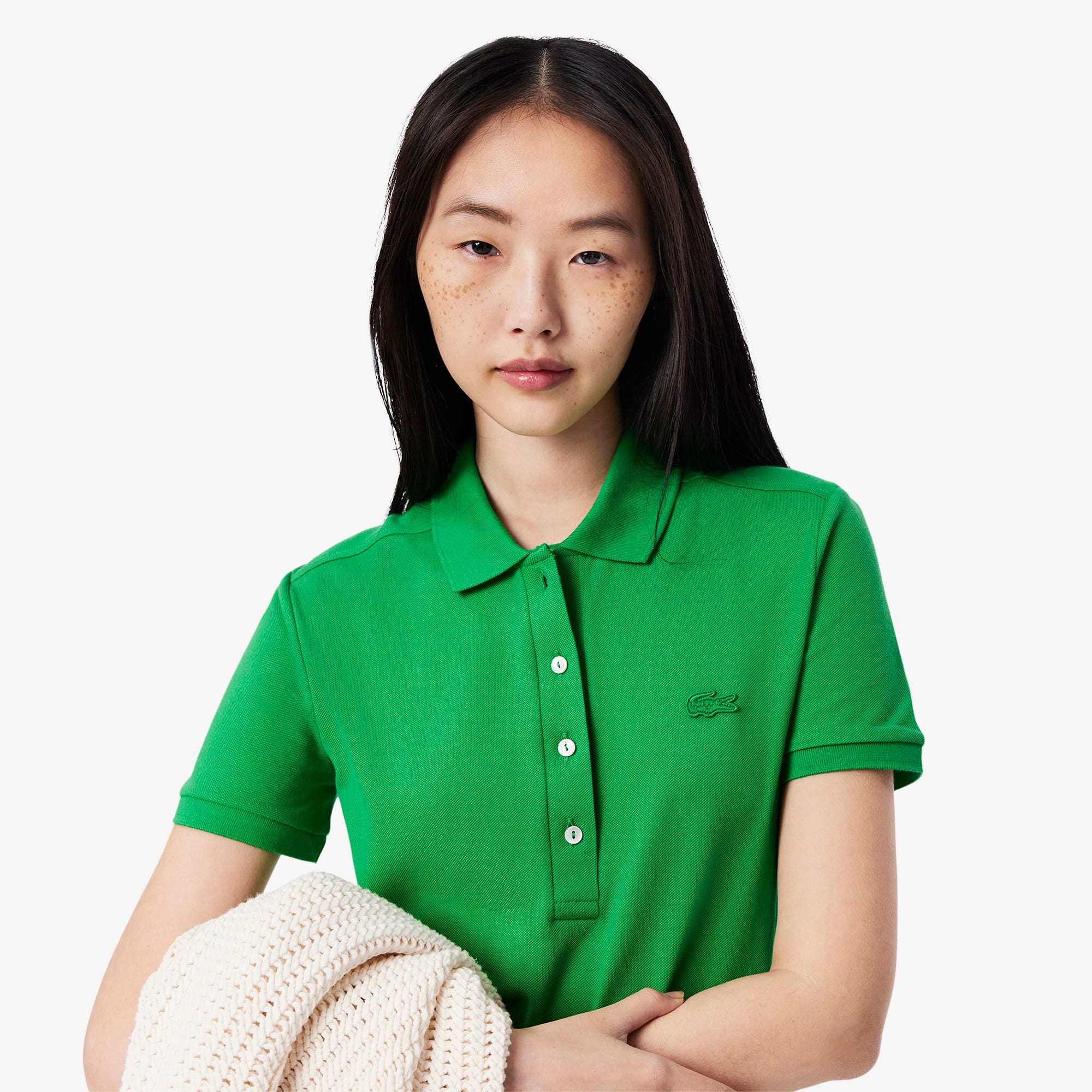 Women's Slim Fit Stretch Mini Piqu Polo Dress