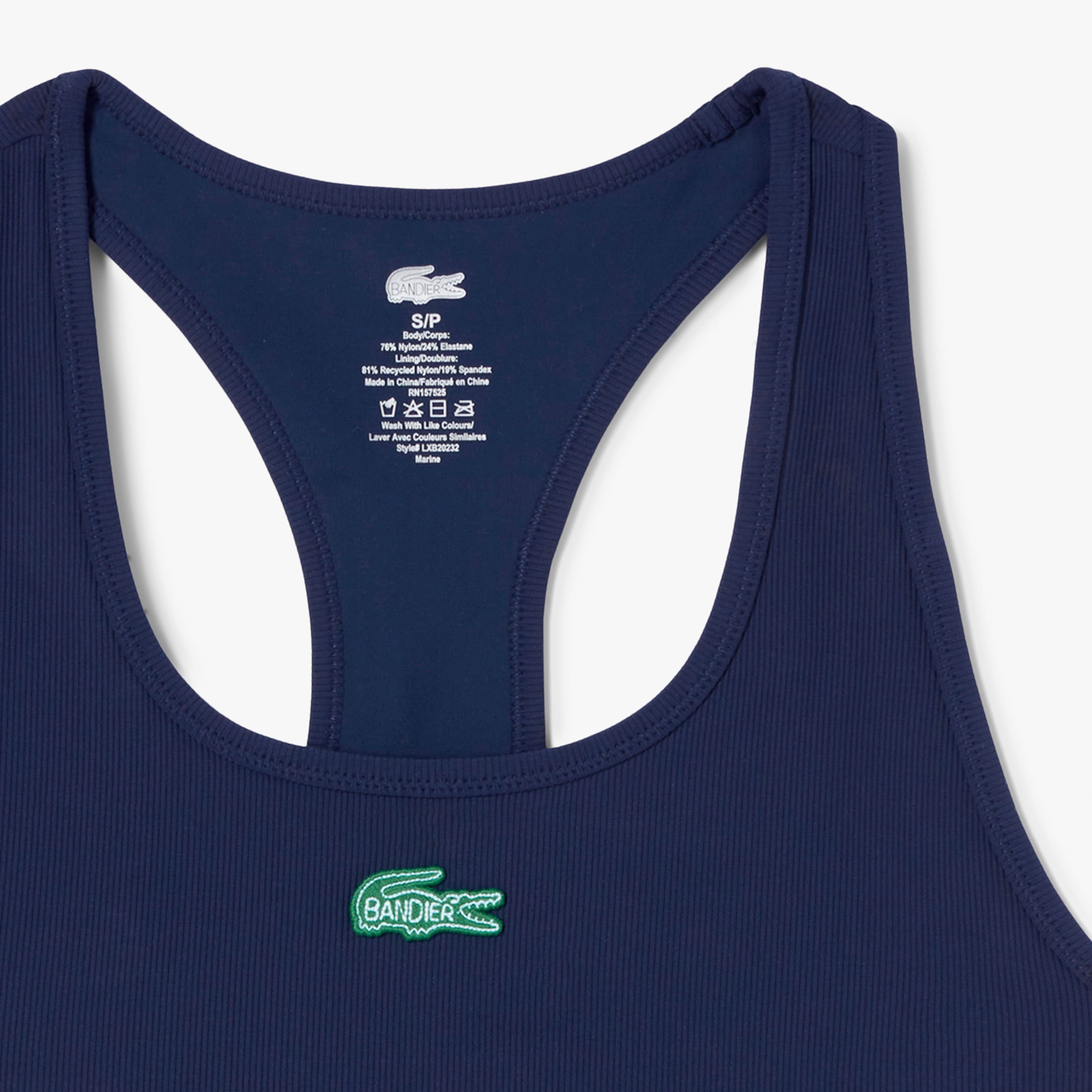 人気ブランド Women's Lacoste x Bandier Ribbed Sports Bra - T-Shirts 水着・ラッシュガード