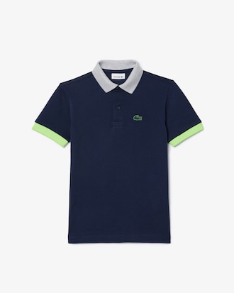 Kids' Colorblock Piqué Polo