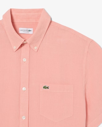 Men's Short Sleeve Linen Shirt  