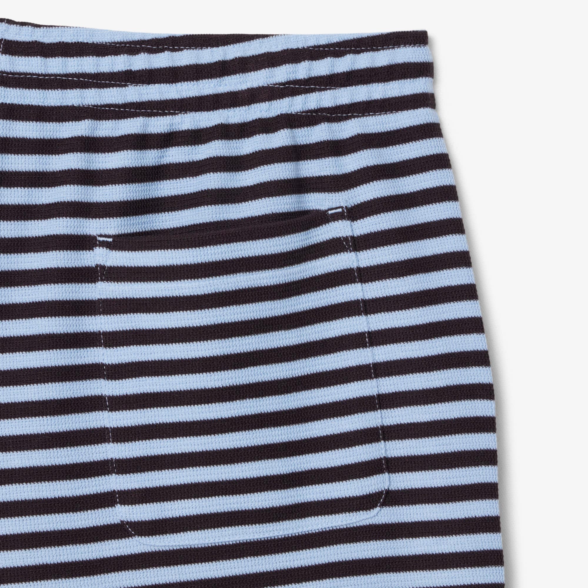 Regular Fit Striped Cotton Shorts
