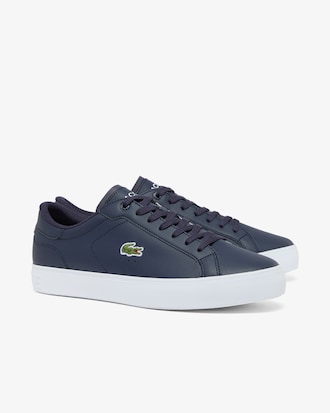 Men's Powercourt Graphic Leather Sneakers