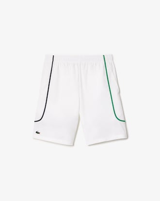 Shorts de tenis ligeros de Tafetánán con rombos