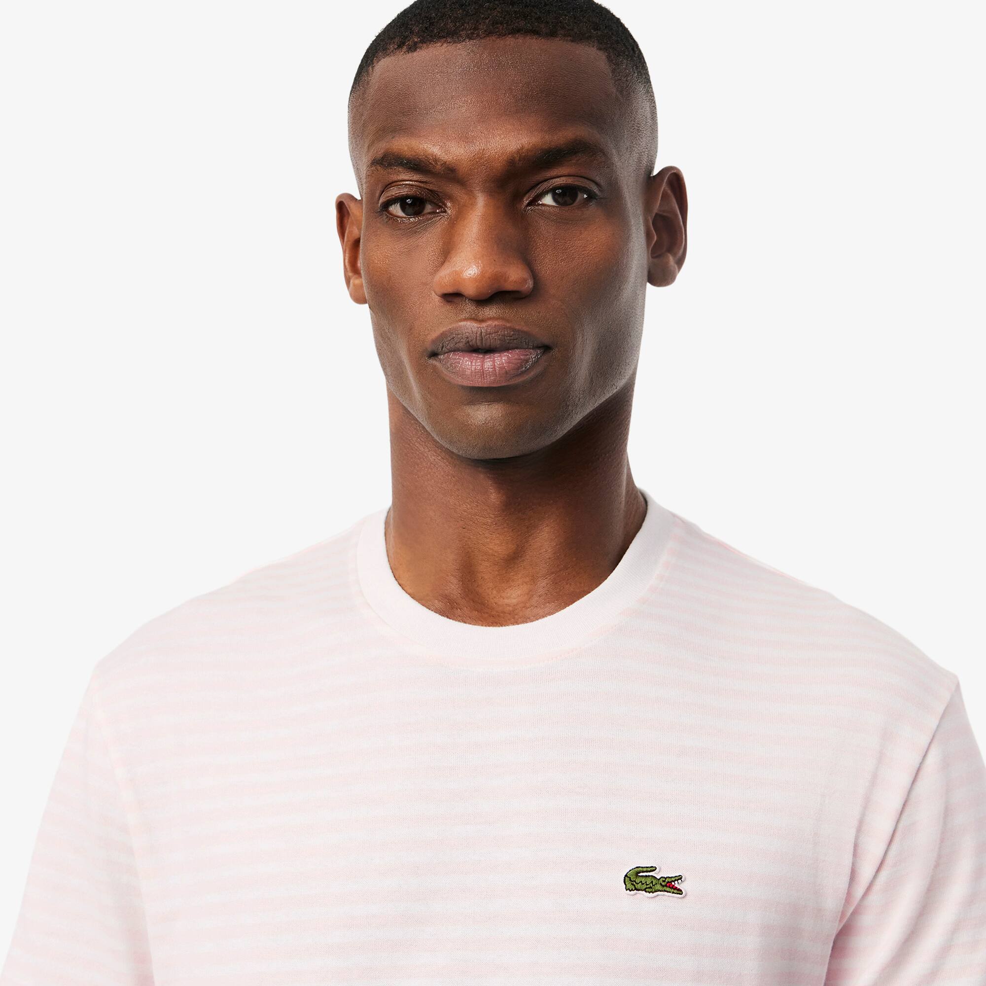 Men's Striped Heavy Cotton T-Shirt - T-shirts - New In 2026 | Lacoste