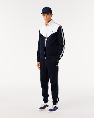 Men’s Lacoste Classic Fit Colorblock Zipped Jogger Sweatshirt