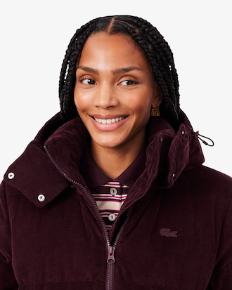 Relaxed Fit Corduroy Down Jacket