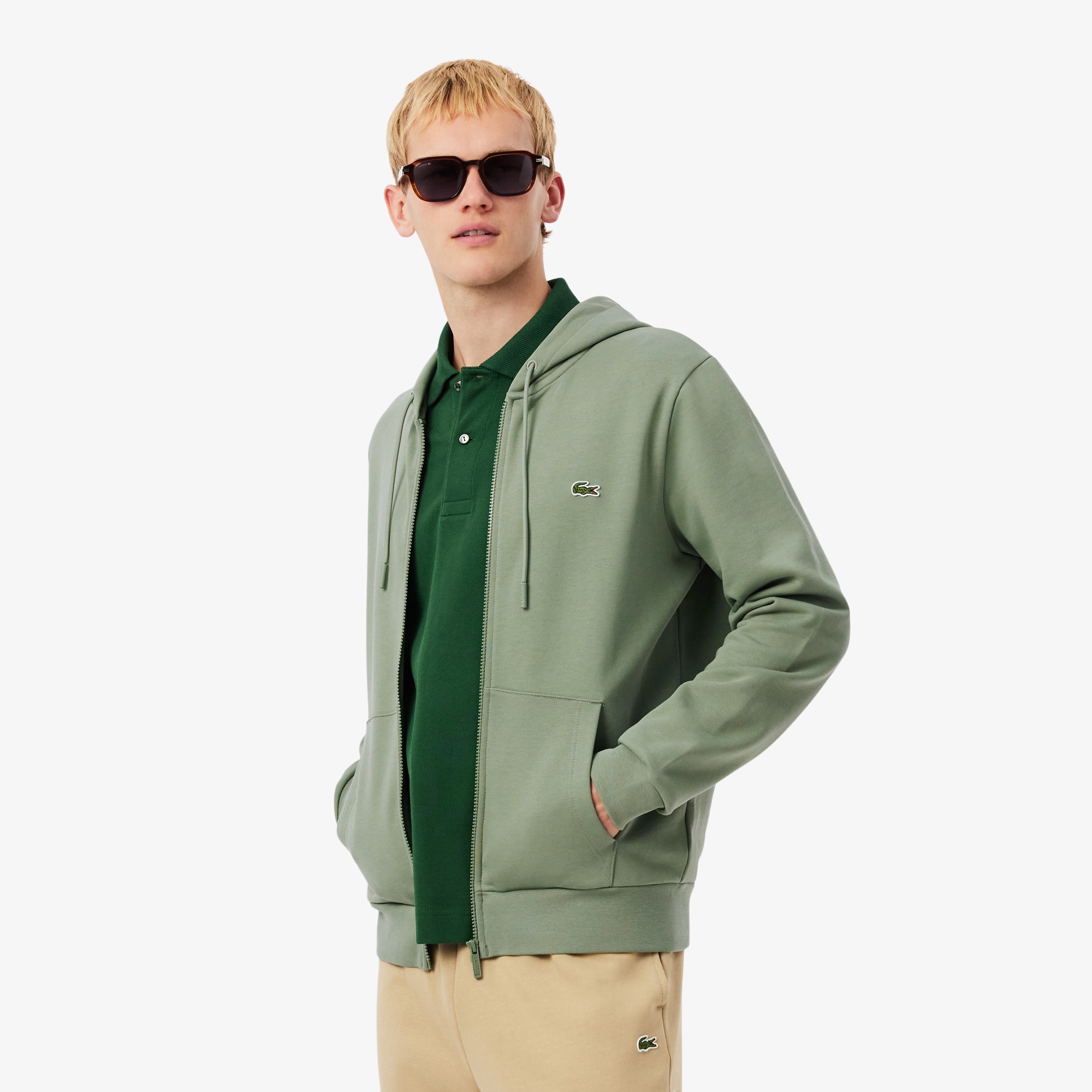Men's Classic Fit Zip-Up Fleece Sweatshirt - Sweaters