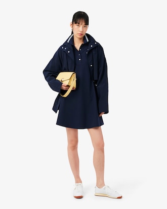 Women's Stretch Polo Collar Skater Dress