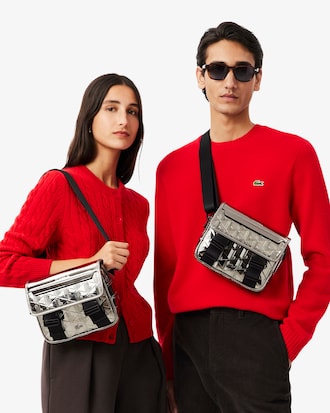Bolso Mensajero Plateado The Blend