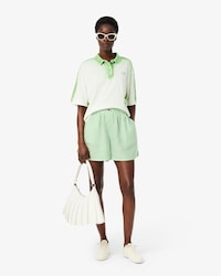 Women's Relaxed Fit Striped Linen Shorts