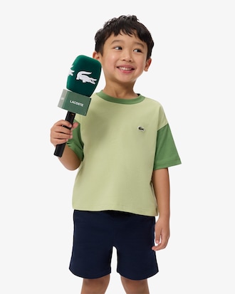 Contrast Trim Cotton T-Shirt