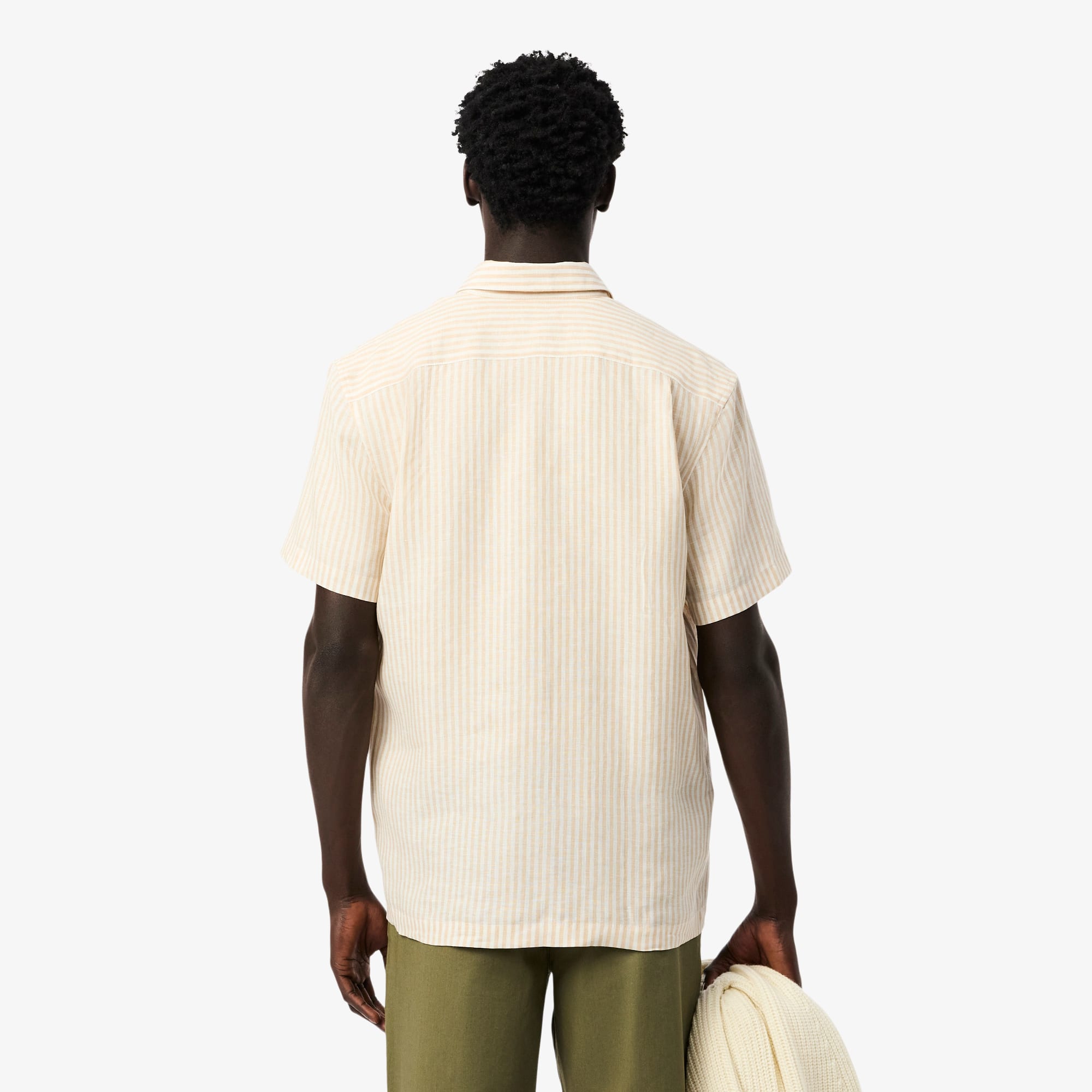 Men's Regular Fit Short Sleeve Linen Shirt - Button Down Shirts