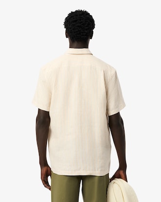 Men's Regular Fit Short Sleeve Linen Shirt