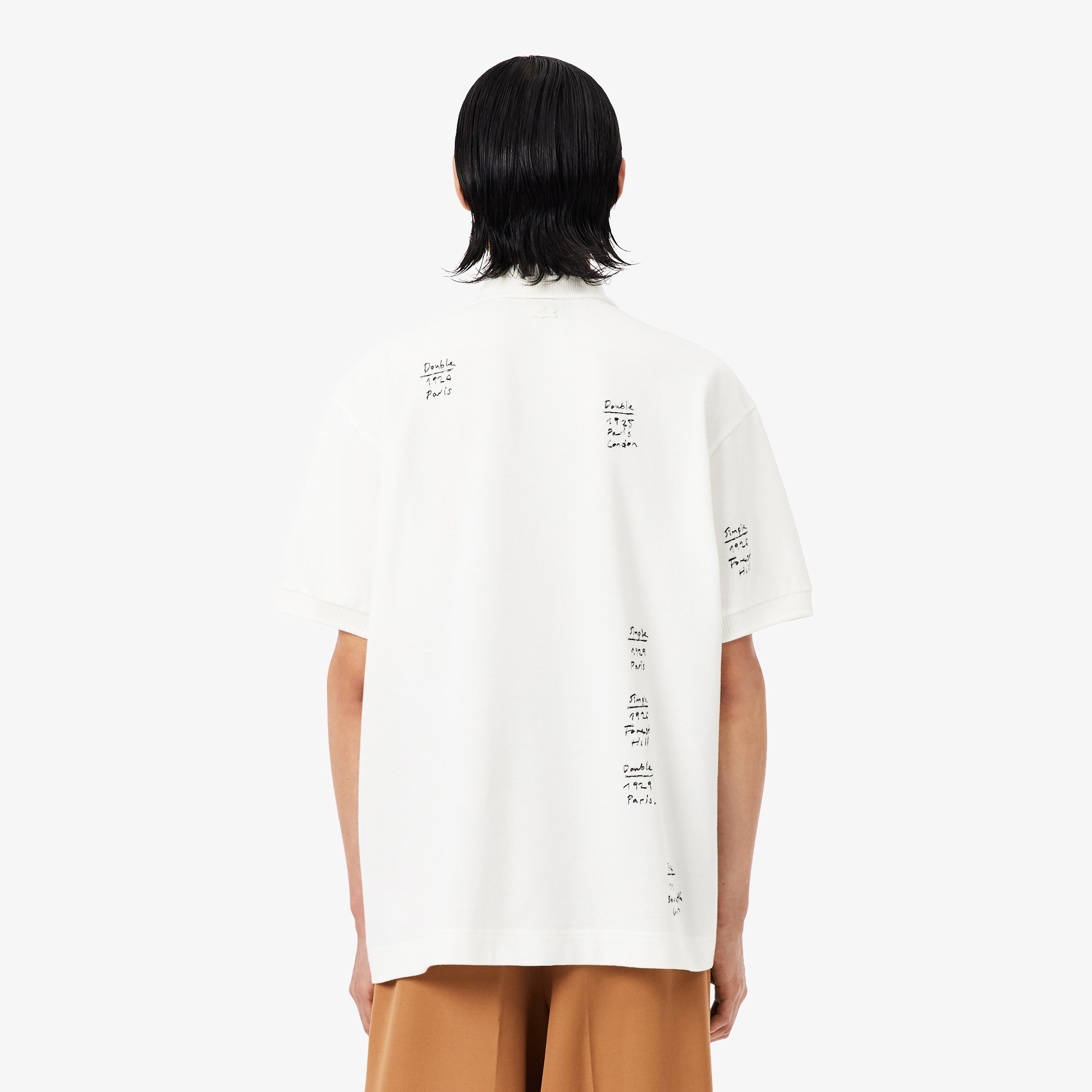 Runway Loose Fit Graphic Piqué Polo Shirt - Polo Shirts - New In