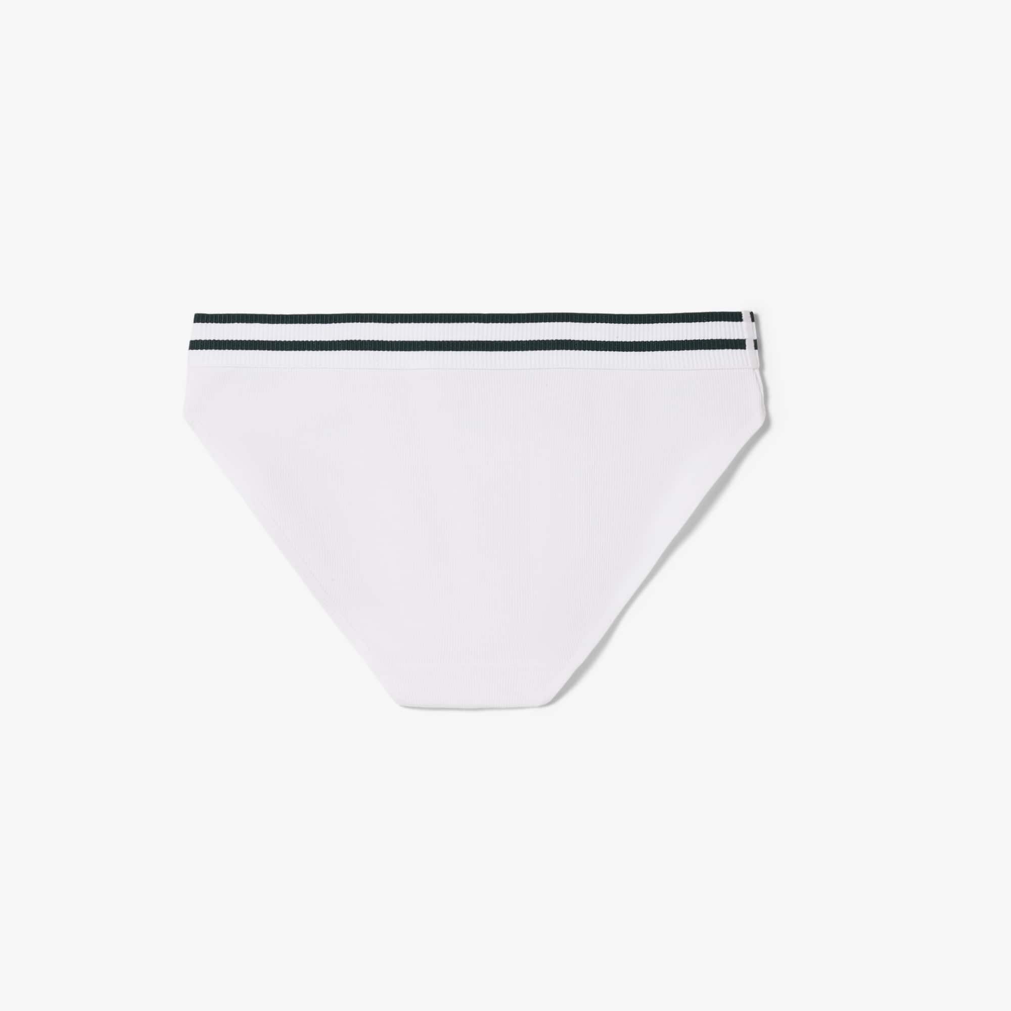 Stripe Waist Cotton Briefs