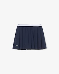 Oxford Cotton Pleated Skirt