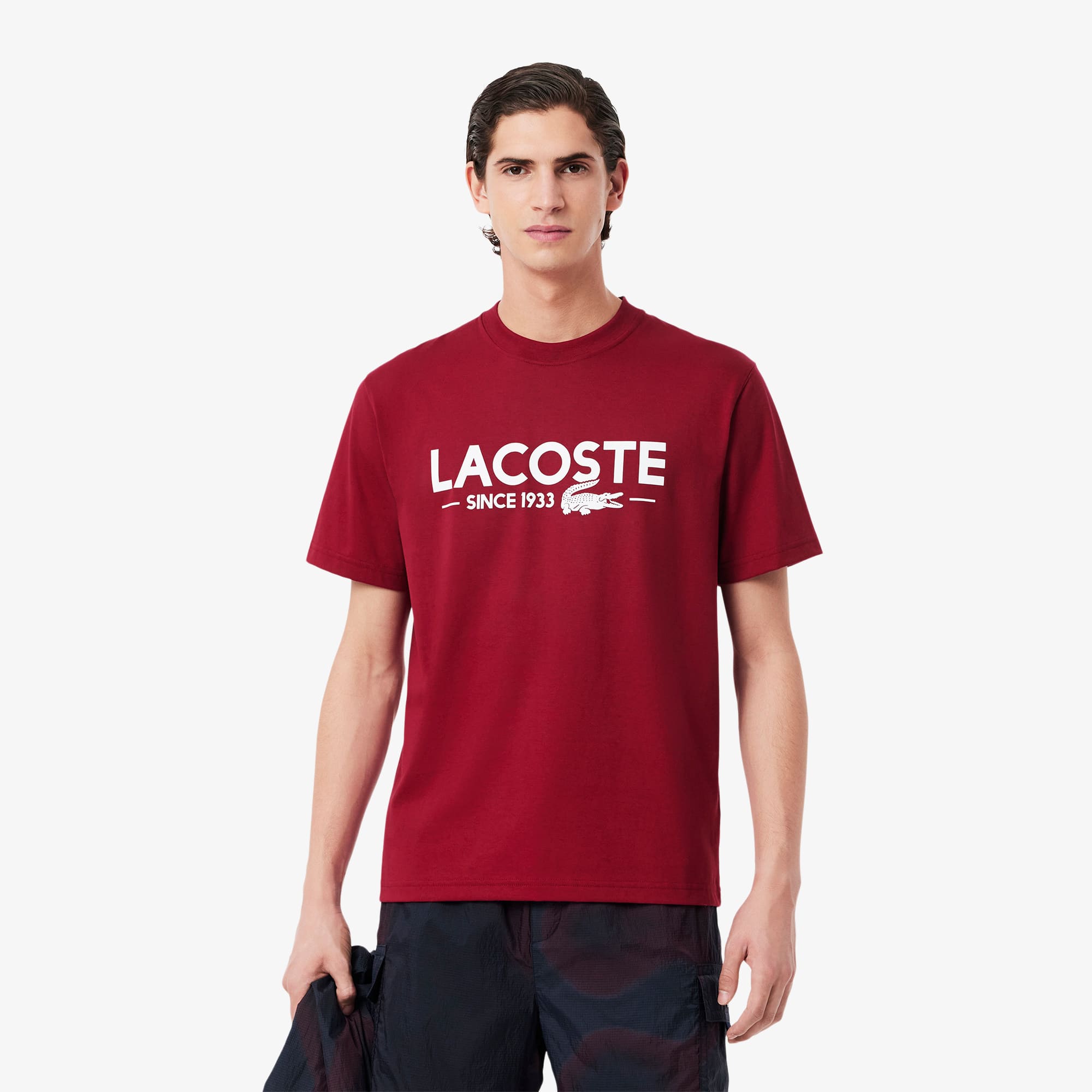 Men's Printed Cotton T-Shirt - T-shirts - New In 2026 | Lacoste