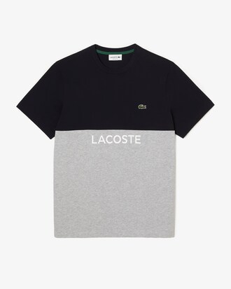 Men&rsquo;s Lacoste Regular Fit Cotton Jersey Colour-Block T-shirt