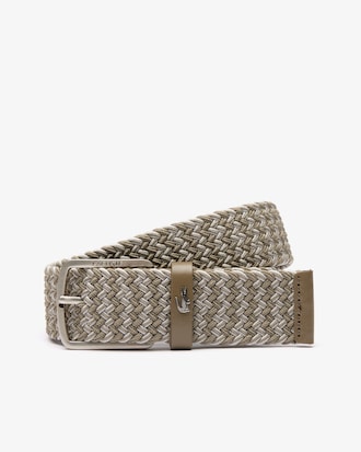 Stretch Knit Crocodile Belt