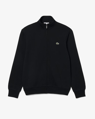 Zipped Cotton Fleece Sweatshirt