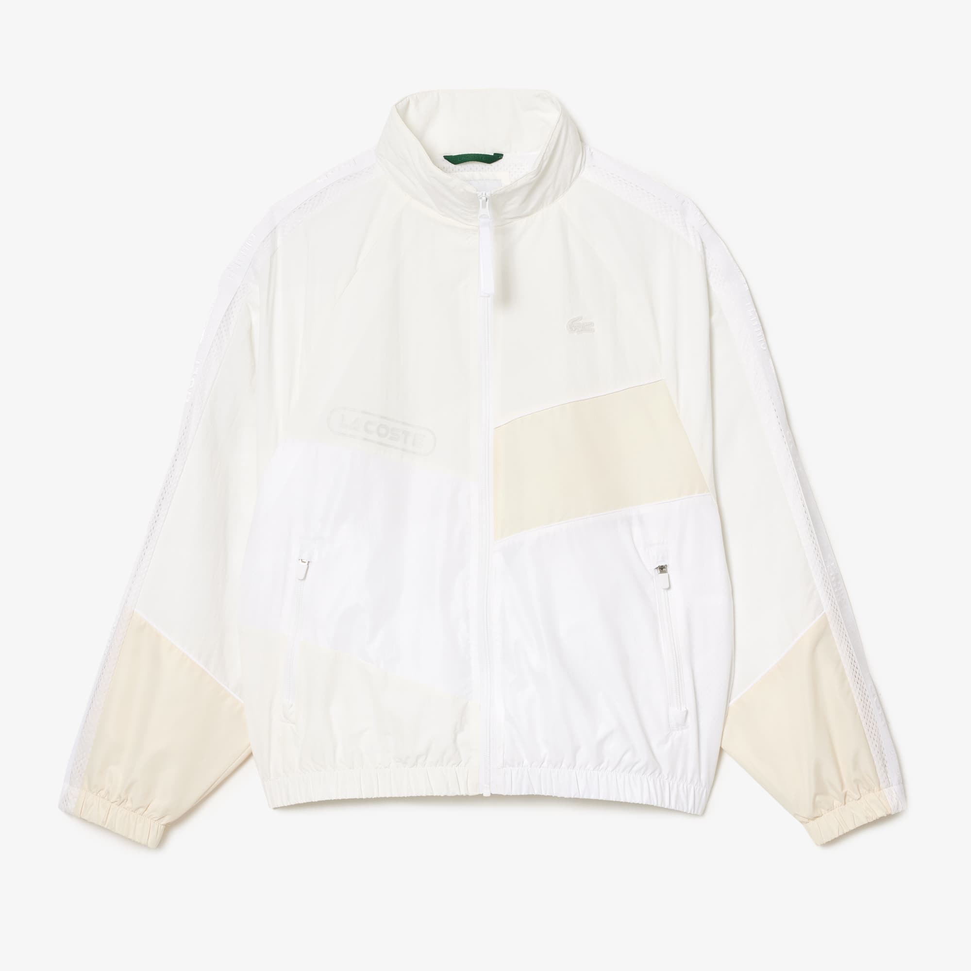 Men's Oversized Water-Resistant Patchwork Jacket - Jackets & Coats